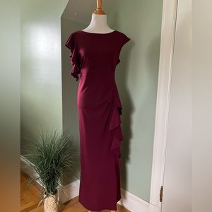 WOOSEA Women's Split Bodycon Mermaid Evening Cocktail Dress